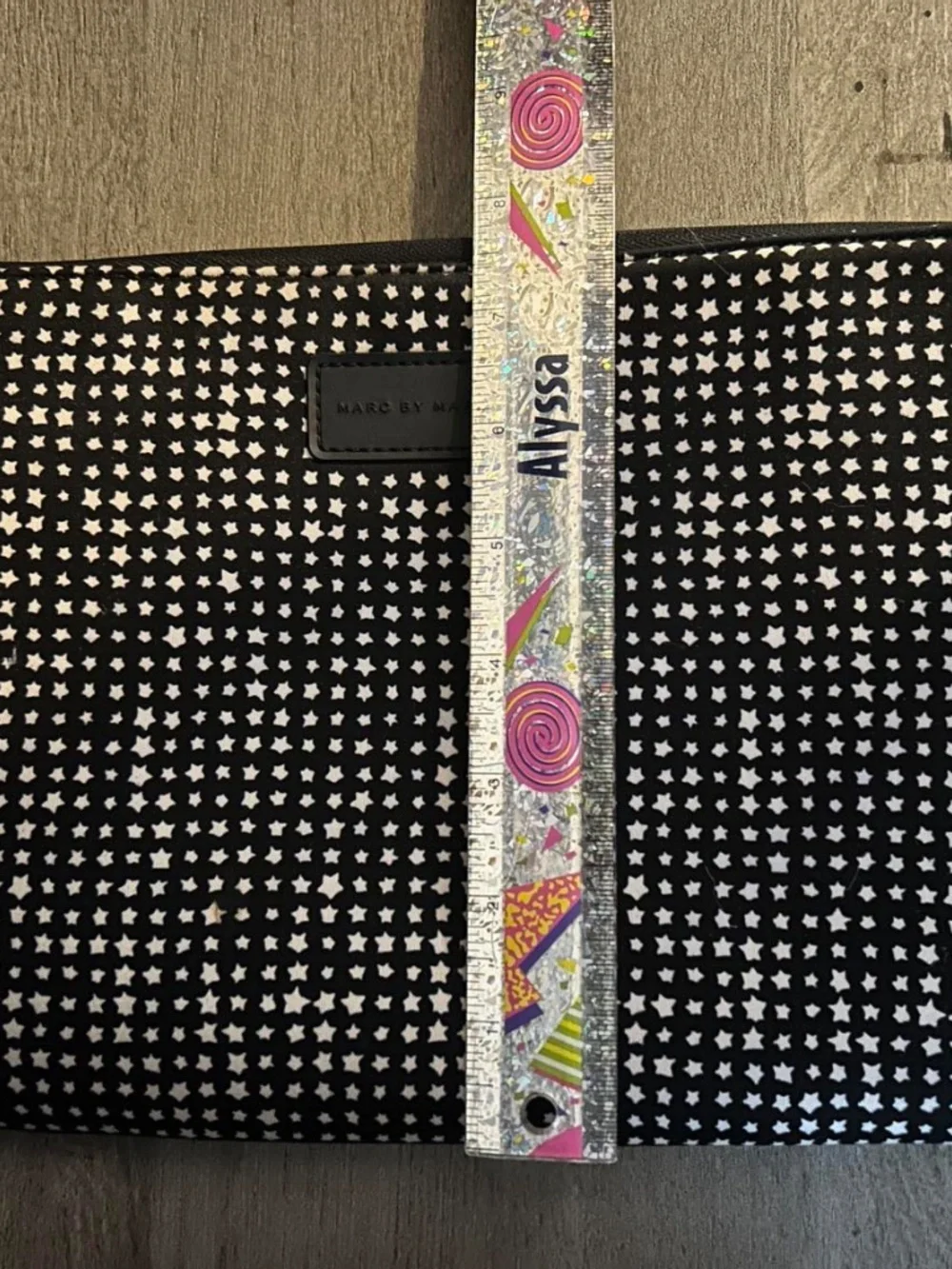 Marc by Marc Jacobs Black and White Stars Zip Tech Tablet Case